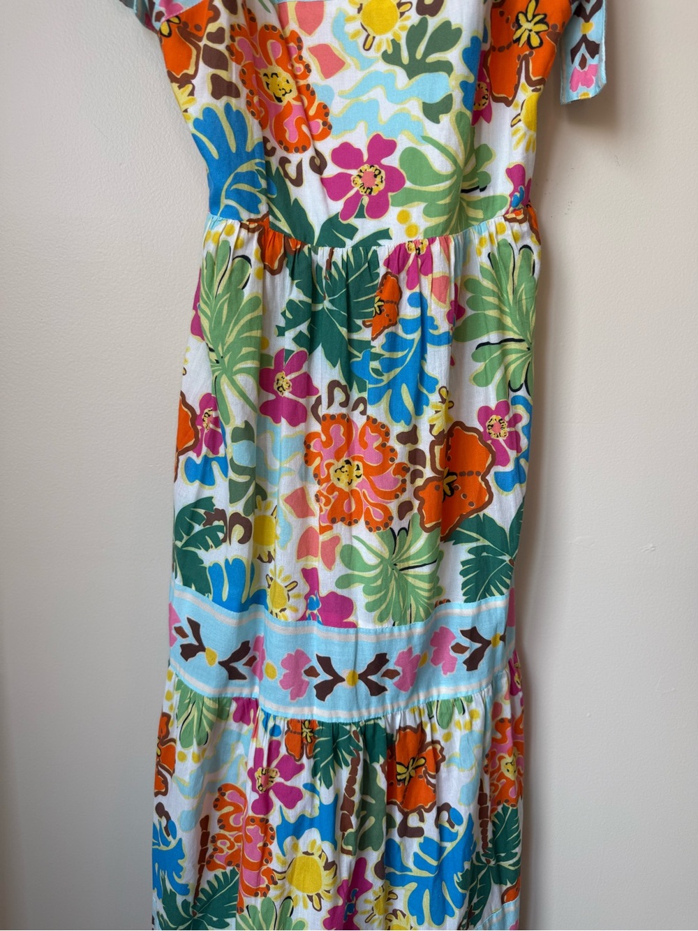 Beach Riot Charlotte Colorful Floral Maxi Dress Size Medium - Picture 12 of 14